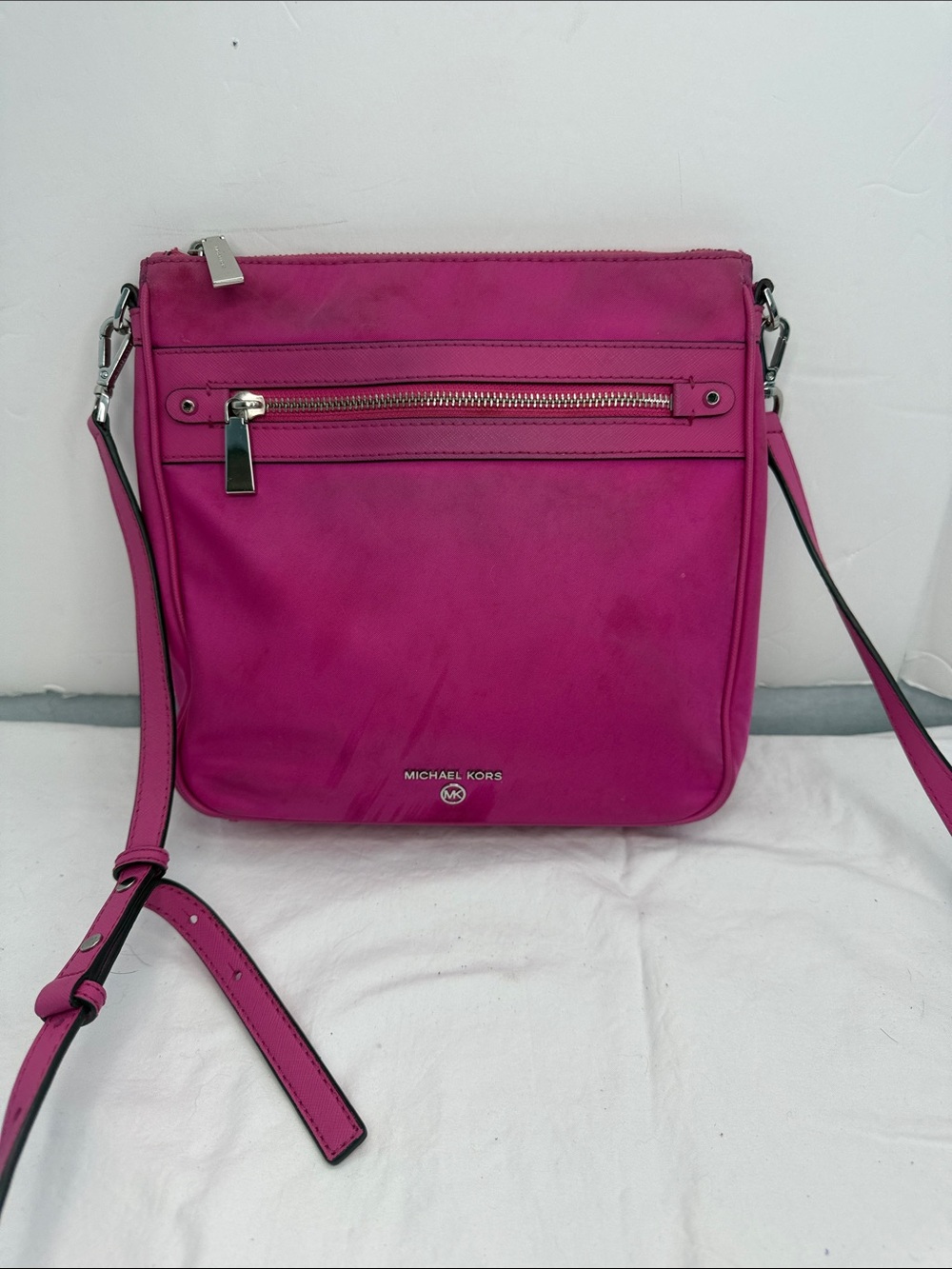 MICHAEL KORS Bag Jet Set Nylon Hot Pink Gabardine Messenger
Crossbody